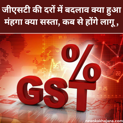 जीएसटी की दरों में बदलाव